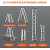 image:imageVEVOR 155 FT AFrame Telescoping Ladder  Portable Aluminum Ladder 330lb Load Capacity for Indoor Outdoor Roof amp RV Use95 FT