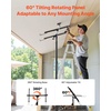 image:imageVEVOR 16ft Drywall Lift HeavyDuty 150 lbs Sheetrock Hoist with Adjustable Telescoping Arm Lockable Wheels Drywall Lifter Panel Jack Hoist Tools Ideal for Ceiling amp Wall Installation YellowBlack