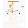 image:imageVEVOR 16ft Drywall Lift HeavyDuty 150 lbs Sheetrock Hoist with Adjustable Telescoping Arm Lockable Wheels Drywall Lifter Panel Jack Hoist Tools Ideal for Ceiling amp Wall Installation YellowYellow