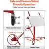 image:imageVEVOR 16ft Drywall Lift HeavyDuty 150 lbs Sheetrock Hoist with Adjustable Telescoping Arm Lockable Wheels Drywall Lifter Panel Jack Hoist Tools Ideal for Ceiling amp Wall Installation YellowRed