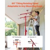 image:imageVEVOR 16ft Drywall Lift HeavyDuty 150 lbs Sheetrock Hoist with Adjustable Telescoping Arm Lockable Wheels Drywall Lifter Panel Jack Hoist Tools Ideal for Ceiling amp Wall Installation YellowRed