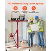 image:imageVEVOR 16ft Drywall Lift HeavyDuty 150 lbs Sheetrock Hoist with Adjustable Telescoping Arm Lockable Wheels Drywall Lifter Panel Jack Hoist Tools Ideal for Ceiling amp Wall Installation YellowRed
