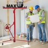 image:imageVEVOR 16ft Drywall Lift HeavyDuty 150 lbs Sheetrock Hoist with Adjustable Telescoping Arm Lockable Wheels Drywall Lifter Panel Jack Hoist Tools Ideal for Ceiling amp Wall Installation YellowRed