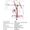 image:imageVEVOR 16ft Drywall Lift HeavyDuty 150 lbs Sheetrock Hoist with Adjustable Telescoping Arm Lockable Wheels Drywall Lifter Panel Jack Hoist Tools Ideal for Ceiling amp Wall Installation YellowRed