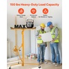 image:imageVEVOR 16ft Drywall Lift HeavyDuty 150 lbs Sheetrock Hoist with Adjustable Telescoping Arm Lockable Wheels Drywall Lifter Panel Jack Hoist Tools Ideal for Ceiling amp Wall Installation YellowYellow