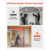 image:imageVEVOR 16ft Drywall Lift HeavyDuty 150 lbs Sheetrock Hoist with Adjustable Telescoping Arm Lockable Wheels Drywall Lifter Panel Jack Hoist Tools Ideal for Ceiling amp Wall Installation YellowRed