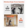 image:imageVEVOR 16ft Drywall Lift HeavyDuty 150 lbs Sheetrock Hoist with Adjustable Telescoping Arm Lockable Wheels Drywall Lifter Panel Jack Hoist Tools Ideal for Ceiling amp Wall Installation YellowYellow