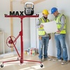 image:imageVEVOR 16ft Drywall Lift HeavyDuty 150 lbs Sheetrock Hoist with Adjustable Telescoping Arm Lockable Wheels Drywall Lifter Panel Jack Hoist Tools Ideal for Ceiling amp Wall Installation YellowRed