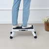 image:imageVEVOR 1Step 330lbs Capacity Folding Steel Step Ladder Adjustable Height NonSlip Sturdy Step Stool for Adults Toddlers Offices RVs Bathrooms Bedrooms1Step