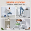 image:imageVEVOR 1Step 330lbs Capacity Folding Steel Step Ladder Adjustable Height NonSlip Sturdy Step Stool for Adults Toddlers Offices RVs Bathrooms Bedrooms2Step