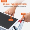 image:imageVEVOR 1Step 330lbs Capacity Folding Steel Step Ladder Adjustable Height NonSlip Sturdy Step Stool for Adults Toddlers Offices RVs Bathrooms Bedrooms2Step