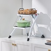 image:imageVEVOR 1Step 330lbs Capacity Folding Steel Step Ladder Adjustable Height NonSlip Sturdy Step Stool for Adults Toddlers Offices RVs Bathrooms Bedrooms2Step