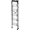 image:imageVEVOR 1Step 330lbs Capacity Folding Steel Step Ladder Adjustable Height NonSlip Sturdy Step Stool for Adults Toddlers Offices RVs Bathrooms Bedrooms5Step