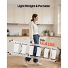 image:imageVEVOR 1Step 330lbs Capacity Folding Steel Step Ladder Adjustable Height NonSlip Sturdy Step Stool for Adults Toddlers Offices RVs Bathrooms Bedrooms6Step