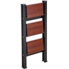 image:imageVEVOR 2 Step Ladder Folding Step Stool with Wide AntiSlip Pedal and Comfort Handgrip Lightweight 330 lbs Capacity Portable Aluminum Plant Support MultiUse for Adults Home Repairing CleaningBlack Frame Tubes  Wood Steps