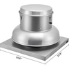 image:imageVEVOR 2400 CFM Roof Fan Upblast Restaurant Exhaust Fan High Speed Direct Drive Upblast Exhaust Fan 250W2400 CFM