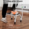 image:imageVEVOR 3 Step Ladder Folding Step Stool with Wide AntiSlip Pedal and Comfort Handgrip Lightweight 600 lbs Capacity Portable Steel Ladder MultiUse for Kitchen Home Household and Office Black1Step with Handle