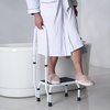 image:imageVEVOR 3 Step Ladder Folding Step Stool with Wide AntiSlip Pedal and Comfort Handgrip Lightweight 600 lbs Capacity Portable Steel Ladder MultiUse for Kitchen Home Household and Office Black1Step with Handle