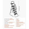 image:imageVEVOR 3 Step Ladder Folding Step Stool with Wide AntiSlip Pedal and Comfort Handgrip Lightweight 600 lbs Capacity Portable Steel Ladder MultiUse for Kitchen Home Household and Office Black209 x 419 x 685 inExpanded