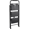 image:imageVEVOR 3 Step Ladder Folding Step Stool with Wide AntiSlip Pedal and Comfort Handgrip Lightweight 600 lbs Capacity Portable Steel Ladder MultiUse for Kitchen Home Household and Office Black183 x 287 x 407 inExpanded