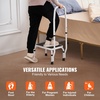 image:imageVEVOR 3 Step Ladder Folding Step Stool with Wide AntiSlip Pedal and Comfort Handgrip Lightweight 600 lbs Capacity Portable Steel Ladder MultiUse for Kitchen Home Household and Office Black1Step with Handle