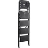 image:imageVEVOR 3 Step Ladder Folding Step Stool with Wide AntiSlip Pedal and Comfort Handgrip Lightweight 600 lbs Capacity Portable Steel Ladder MultiUse for Kitchen Home Household and Office Black183 x 358 x 57 inExpanded