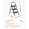 image:imageVEVOR 3 Step Ladder Folding Step Stool with Wide AntiSlip Pedal and Comfort Handgrip Lightweight 600 lbs Capacity Portable Steel Ladder MultiUse for Kitchen Home Household and Office Black183 x 287 x 407 inExpanded