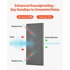 image:imageVEVOR 4 PCS Acoustic Panels 2 inch Thick 236 x 118 inch Fiberglass Sound Absorbing Panels Selfadhesive Soundproof Wall Boards for Studios Office Home TheaterMeeting Room GrayGray