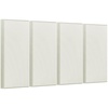 image:imageVEVOR 4 PCS Acoustic Panels 2 inch Thick 236 x 118 inch Fiberglass Sound Absorbing Panels Selfadhesive Soundproof Wall Boards for Studios Office Home TheaterMeeting Room GrayBeige