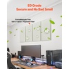 image:imageVEVOR 4 PCS Acoustic Panels 2 inch Thick 236 x 118 inch Fiberglass Sound Absorbing Panels Selfadhesive Soundproof Wall Boards for Studios Office Home TheaterMeeting Room GrayBeige