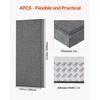 image:imageVEVOR 4 PCS Acoustic Panels 2 inch Thick 236 x 118 inch Fiberglass Sound Absorbing Panels Selfadhesive Soundproof Wall Boards for Studios Office Home TheaterMeeting Room GrayGray