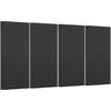 image:imageVEVOR 4 PCS Acoustic Panels 2 inch Thick 236 x 118 inch Fiberglass Sound Absorbing Panels Selfadhesive Soundproof Wall Boards for Studios Office Home TheaterMeeting Room GrayBlack
