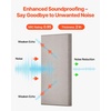 image:imageVEVOR 4 PCS Acoustic Panels 2 inch Thick 236 x 118 inch Fiberglass Sound Absorbing Panels Selfadhesive Soundproof Wall Boards for Studios Office Home TheaterMeeting Room GrayCamel