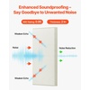 image:imageVEVOR 4 PCS Acoustic Panels 2 inch Thick 236 x 118 inch Fiberglass Sound Absorbing Panels Selfadhesive Soundproof Wall Boards for Studios Office Home TheaterMeeting Room GrayBeige
