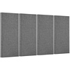 image:imageVEVOR 4 PCS Acoustic Panels 2 inch Thick 236 x 118 inch Fiberglass Sound Absorbing Panels Selfadhesive Soundproof Wall Boards for Studios Office Home TheaterMeeting Room GrayGray