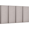 image:imageVEVOR 4 PCS Acoustic Panels 2 inch Thick 236 x 118 inch Fiberglass Sound Absorbing Panels Selfadhesive Soundproof Wall Boards for Studios Office Home TheaterMeeting Room GrayCamel