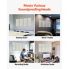 image:imageVEVOR 4 PCS Acoustic Panels 2 inch Thick 236 x 118 inch Fiberglass Sound Absorbing Panels Selfadhesive Soundproof Wall Boards for Studios Office Home TheaterMeeting Room GrayBeige