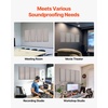 image:imageVEVOR 4 PCS Acoustic Panels 2 inch Thick 236 x 118 inch Fiberglass Sound Absorbing Panels Selfadhesive Soundproof Wall Boards for Studios Office Home TheaterMeeting Room GrayCamel