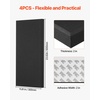image:imageVEVOR 4 PCS Acoustic Panels 2 inch Thick 236 x 118 inch Fiberglass Sound Absorbing Panels Selfadhesive Soundproof Wall Boards for Studios Office Home TheaterMeeting Room GrayBlack