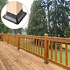 image:imageVEVOR 4x4 Post Base 10 Pack 3636 Inner Dimension Heavy Duty PowderCoated Steel Anchor Bracket for Standard Wood Post Deck Porch Handrail amp Railing Support4 pc