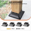 image:imageVEVOR 4x4 Post Base 10 Pack 3636 Inner Dimension Heavy Duty PowderCoated Steel Anchor Bracket for Standard Wood Post Deck Porch Handrail amp Railing Support4 pc