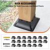 image:imageVEVOR 4x4 Post Base 10 Pack 3636 Inner Dimension Heavy Duty PowderCoated Steel Anchor Bracket for Standard Wood Post Deck Porch Handrail amp Railing Support20 pc