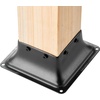 image:imageVEVOR 4x4 Post Base 10 Pack 3636 Inner Dimension Heavy Duty PowderCoated Steel Anchor Bracket for Standard Wood Post Deck Porch Handrail amp Railing Support10 pc