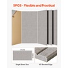 image:imageVEVOR 5 Pack Acoustic Panels with Self Adhesive 472 x 236 x 04 inch Sound Proof Foam Panels Polyester Fiber Soundproof Wall Panels High Density for Home Studio Office Theater CamelCamel  Striped