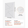 image:imageVEVOR 5 Pack Acoustic Panels with Self Adhesive 472 x 236 x 04 inch Sound Proof Foam Panels Polyester Fiber Soundproof Wall Panels High Density for Home Studio Office Theater CamelWhite  Diamond Pattern