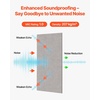 image:imageVEVOR 5 Pack Acoustic Panels with Self Adhesive 472 x 236 x 04 inch Sound Proof Foam Panels Polyester Fiber Soundproof Wall Panels High Density for Home Studio Office Theater CamelCamel  Striped