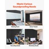 image:imageVEVOR 5 Pack Acoustic Panels with Self Adhesive 472 x 236 x 04 inch Sound Proof Foam Panels Polyester Fiber Soundproof Wall Panels High Density for Home Studio Office Theater CamelBlack  Diamond Pattern