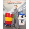 image:imageVEVOR 55 Gallon Heavy Duty Drum Dolly 1000lbs Load Capacity Barrel Dolly Cart Drum Caddy Non Tipping Hand Truck Capacity Dollies with Steel Frame 4 Swivel Casters Wheel for Warehouse Drum Handling4 SwivelBlue