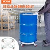 image:imageVEVOR 55 Gallon Heavy Duty Drum Dolly 1250lbs Load Capacity Barrel Dolly Cart Drum Caddy Non Tipping Hand Truck Capacity Dollies with Steel Frame 5 Swivel Casters Wheel for Warehouse Drum Handling4 Swivel