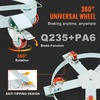 image:imageVEVOR 55 Gallon Heavy Duty Drum Dolly 1250lbs Load Capacity Barrel Dolly Cart Drum Caddy Non Tipping Hand Truck Capacity Dollies with Steel Frame 5 Swivel Casters Wheel for Warehouse Drum Handling5 Swivel
